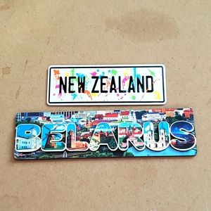 New Zealand and Belarus Magnets